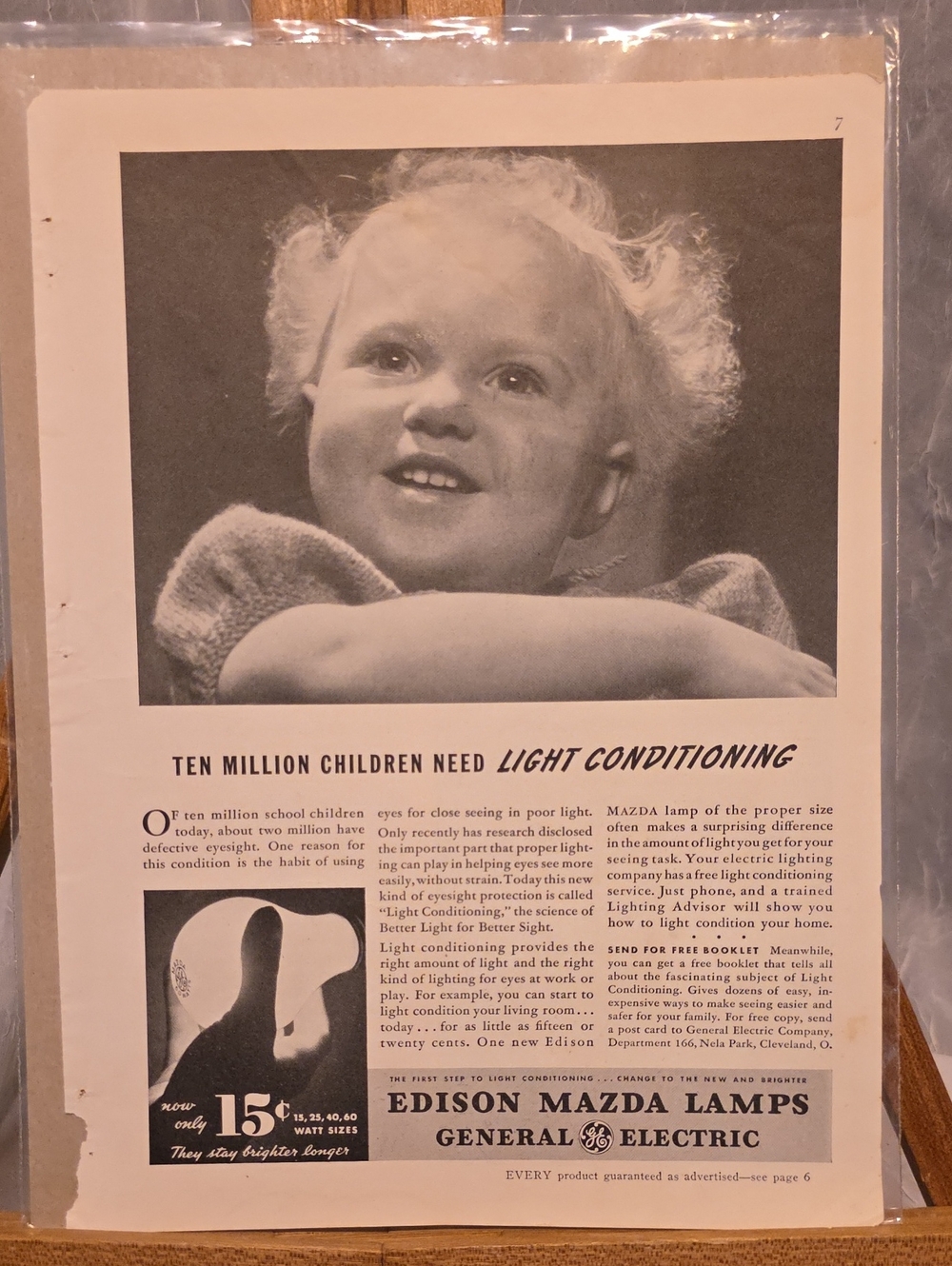 Edison Mazda Lamps VTG Advertisement 1937